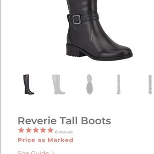 Easy Spirit Reveire Black Tall Boots 9.5 M